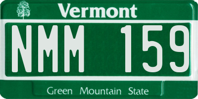 VT license plate NMM159