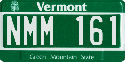 VT license plate NMM161
