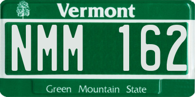 VT license plate NMM162