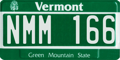 VT license plate NMM166