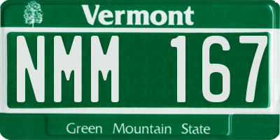 VT license plate NMM167