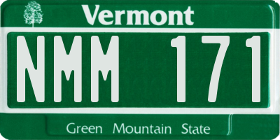 VT license plate NMM171