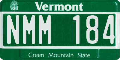 VT license plate NMM184