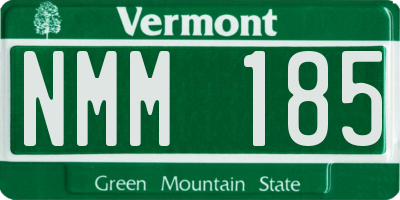 VT license plate NMM185