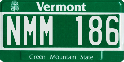 VT license plate NMM186