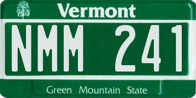 VT license plate NMM241