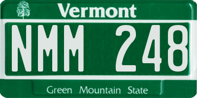 VT license plate NMM248