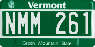 VT license plate NMM261