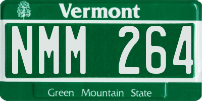 VT license plate NMM264