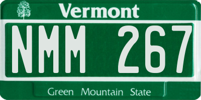 VT license plate NMM267
