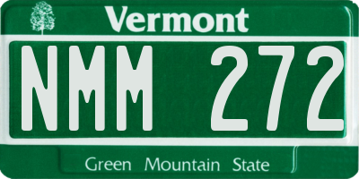VT license plate NMM272