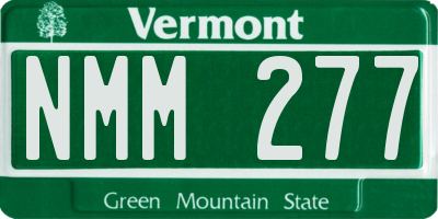 VT license plate NMM277