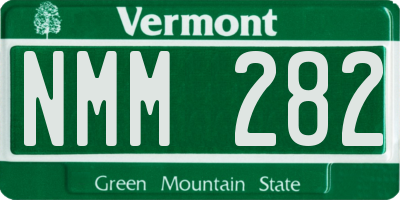 VT license plate NMM282