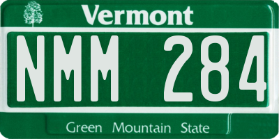 VT license plate NMM284