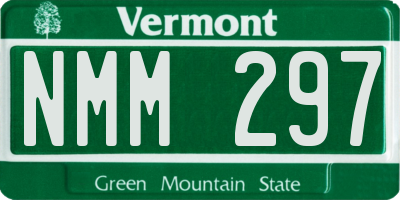VT license plate NMM297