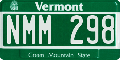 VT license plate NMM298