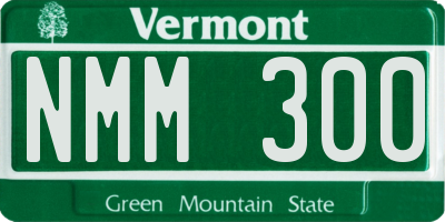 VT license plate NMM300