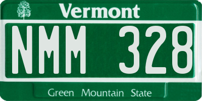 VT license plate NMM328