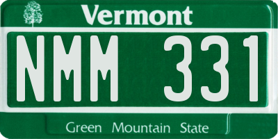 VT license plate NMM331