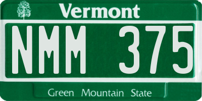 VT license plate NMM375