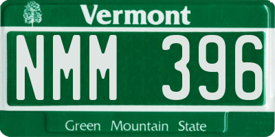 VT license plate NMM396