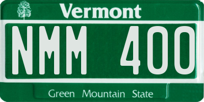 VT license plate NMM400