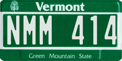 VT license plate NMM414