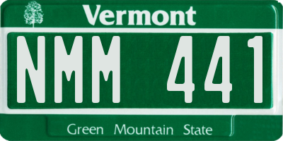 VT license plate NMM441