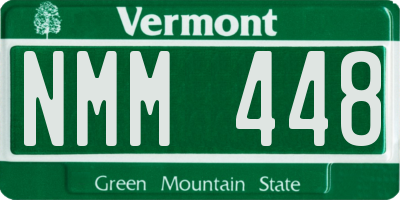VT license plate NMM448
