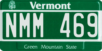 VT license plate NMM469