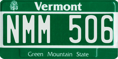 VT license plate NMM506