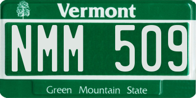 VT license plate NMM509