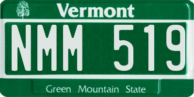 VT license plate NMM519