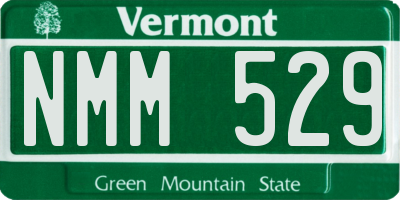 VT license plate NMM529