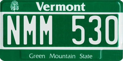 VT license plate NMM530
