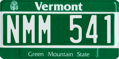 VT license plate NMM541