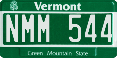 VT license plate NMM544