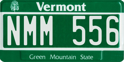 VT license plate NMM556