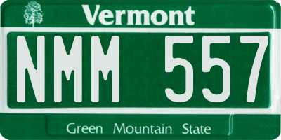 VT license plate NMM557