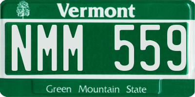 VT license plate NMM559