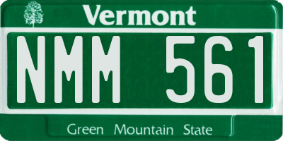VT license plate NMM561