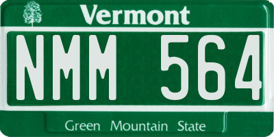 VT license plate NMM564