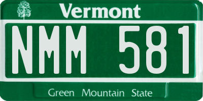 VT license plate NMM581