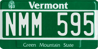 VT license plate NMM595