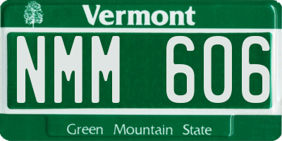 VT license plate NMM606
