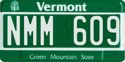 VT license plate NMM609