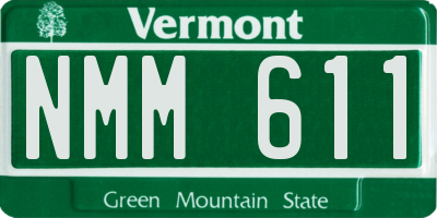 VT license plate NMM611
