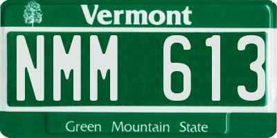 VT license plate NMM613