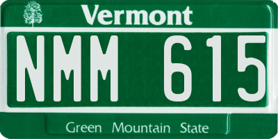 VT license plate NMM615