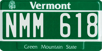 VT license plate NMM618